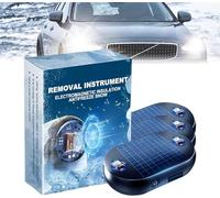 Qoobom Dégivreur de Voiture Électromagnétique Solaire et Moléculaire - Lot de 3 - Bleu - Sans Parfum