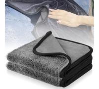 Qooloo 2 PCS Chiffons Magiques,40 X 60 CmChiffons Magiques éPaississants,Microfibre Voiture,Serviettes en Microfibre,Torchons,Cuisine,Verre De Voiture,RéUtilisable