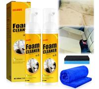 Qooloo 2pcs/200ml Car Magic Foam Cleaner Master All Around Foam Cleaner,Powerful Car Stain Remover for Interior SpéCialement ConçU pour Une Propreté HygiéNique en Voiture Et à La Maison