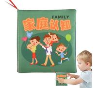 Qooplu Livres en Tissu pour - Livre coloré en Tissu Doux | Facile à saisir pour Tirer, mâcher, de 9 Mois, améliore Les compétences d'observation et de mémoire