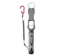 Qooplu Pince A Lèvres De Poisson | Pince À Lèvres De Poisson Rotative À 360° avec Balance Jusqu'À 18 Kg | Préhenseur Pêche pour Silure - pour Bar Truite Silure Eau Salée Plage Offshore Surf Bateau et