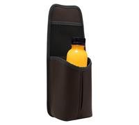 Qooplu Poche De Rangement Voiture | Filet D'Organisation Auto Réglable Et Cuir | Sac De Rangement Pour Siège Auto,Pour Téléphones Boissons Clés Bouteilles D'Eau Snacks Remorque Camionnette Berline