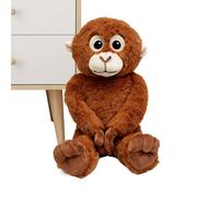 Qooplu Singe en Peluche - avec Longs Bras, Peluche Réaliste et Douce | Petit Animal en pour | pour Adultes, Canapé Lit Étagère Voyage Anniversaire