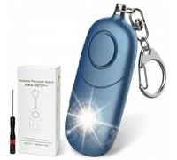 Qoosea Alarme Personnelle 135dB avec Lumière Stroboscopique pour Femmes, Enfants, Étudiants, Personnes Âgées - Alerte de Sécurité, Autodéfense d'urgence, Course Nocturne, Randonnée (Bleu)