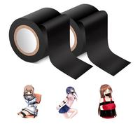 Qoosea Bande de Contention BDSM Bondage Réutilisable en PVC Statique pour les Couples 52.49ft de Longueur Idéal pour les Jeux Sensuels et les Aventures de Bondage(2 Paquets)