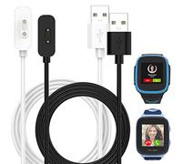 Qoosea Câble de Chargeur Compatible Xplora X5/X4/X5 Play, Câble de Charge Montre Connectée USB, IP68 Waterproof Charger Adapter Cord, Câble de Recharge Magnétique, Chargeur [2 Pièces]