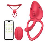 Qoosea Clitoridienne Stimulateur Vibromasseur Portable avec Télécommande et Application, 9 Modes Silencieux, Rechargeable, Étanche, Emballage Discret - Accessoire de Bien-être pour Adulte