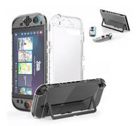 Qoosea Coque en Silicone pour Nintendo Switch 2 Console, Housse de Protection Antichoc Shock-Absorption et Anti-Rayures, Etui de Protection Case pour Console Nintendo Switch 2- Transparent