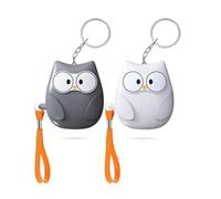 Qoosea Lot de 2 alarmes de Poche personnelles avec 130 DB - Alarme de sécurité personnelle - avec lumière LED - Approuvée - pour Enfants et Femmes âgées