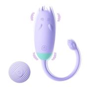 Qoosea Vibrateur Bullet Vibromasseur, Boules de Geisha Bullet Vibromasseurs avec 10 Modes Vibration, Oeuf Vibrant du Clitoridien Point G Sex Toys, pour Femmes Couple Adultes Jouets sexuels