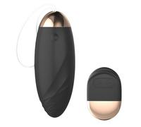 Qoosea Vibrateur Bullet Vibromasseur, Bullet Vibromasseurs avec 10 Modes Vibration, Oeuf Vibrant du Clitoridien Point G Sex Toys, pour Femmes Couple Adultes Jouets sexuels, Noir