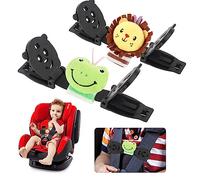 QOPAHI Lot de 2 sangles de siège auto anti-évasion avec clip de poitrine pour bébé - Empêche les enfants de sortir leurs bras du siège auto / chaises hautes / poussettes - Clip de sécurité pour siège