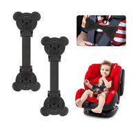 QOPAHI Lot de 2 sangles de siège auto anti-évasion avec clip de poitrine pour bébé pour empêcher les enfants/enfants de sortir leurs bras du siège auto pour enfant/chaises hautes/poussettes/rênes de