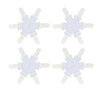 QOPAHI WAD Lot de 4 draps démêlants avec 6 clips, housses de couette/couvertures contre les nœuds, les torsions et les bouloches dans le sèche-linge, la machine à laver et le sèche-linge, 4 pièces