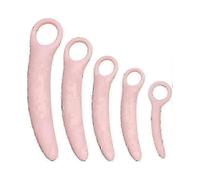 qoqiu 5-pack Silicone Pelvic Floor Dilator Set Muscle Training Wand for Women's Health Postpartum Recovery Therapy