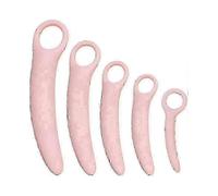 Qoqiu 5-pack Silicone Pelvic Floor Dilator Set Muscle Training Wand for Women's Health Postpartum Recovery Therapy