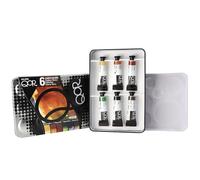 QOR 6 Couleurs Aquarelle Extra Fine Set découverte, Terres, 5 ml (Lot de 30), Pièces