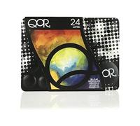 QOR Aquarelle Set découverte Couleurs Extra Fine Mini, Métal, Assorties, 5 ml (Lot de 24), 5 Pièces