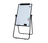 qorkhogr Tableau blanc avec support, grand chevalet double face effaçable à sec, tableau magnétique réglable en hauteur pour l'école, la salle de classe, la maison, le bureau, 95 x 65 cm