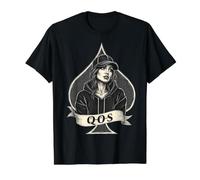QOS Queen of Spades T-Shirt Graphique avec Valeur