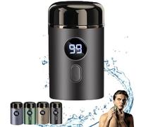 Qosigote 2025 New Mini Carry-On Electric Shaver, Mini Shave Portable Electric Shaver, Mini Portable Electric Shaver, Usb Rechargeable Waterproof Electric Razor (Gray)