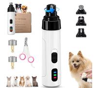 Qosigote 2025 New Rechargeable USB Charging Electric Pet Nail Grinder, Silent Groom Pro, Silent Dog Nail Grinder, Pet Paws Grooming Smoothing Tool, Pet Nail Sharpener (1PC)