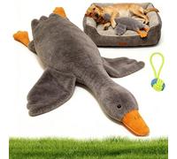 Qosigote 2026 Goose Dog Toy, Large Plush White Duck Dog Toys, Calming Duck Toy for Dogs, Dogs Sleeping Companion Toys, Eliminates Boredom, Relieves Anxiety, Suitable for Alldogs. (B,130CM)