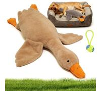 Qosigote 2026 Goose Dog Toy, Large Plush White Duck Dog Toys, Calming Duck Toy for Dogs, Dogs Sleeping Companion Toys, Eliminates Boredom, Relieves Anxiety, Suitable for Alldogs. (C,130CM)