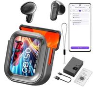 Qosigote 2026 Nouveau Écouteurs De Traduction avec Écran Couleur Et Réduction De Bruit, Ecouteur Traducteur IA, 134 Traducteur Instantané Oreillette, Écran Tactile, Étanches, sans Fil (Blanc)