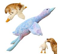 Qosigote 2026 Upgraded Large Plush White Duck Dog Toy, Giant Duck Dog Toy for Large Dogs, Goose Dog Toys and Sleep Pillow for Chewing, Playing (Blue,50cm)