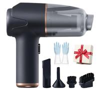 Qosigote 3 in 1 Mini Car Vacuum Cleaner High Power, Nontaus Vacuum Cleaner - Blow,Vacuum and Inflate All-in-One Cordless Vacuum Cleaner for Home and Car (1 Pcs)