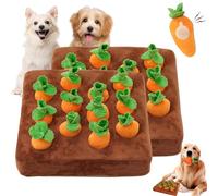 Qosigote Champ À Renifler - Jouet Interactif pour Animaux， Tapis De Fouille Chien Carotte Créatif, Jouet Interactif Chien, Entraînement À Renifler, pour Éliminent L'ennui Et Le Stress (2pcs)