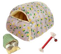 Qosigote Cozy Monster Cat Bed, Cave Style Pet Bed, Cat Beds for Indoor Cats with Removable & Washable Cushioned, Wrap Your Fur Baby in Cloud-Like Warmth (Gray,50 * 40 * 28cm)
