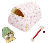 Qosigote Cozy Monster Cat Bed, Cave Style Pet Bed, Cat Beds for Indoor Cats with Removable & Washable Cushioned, Wrap Your Fur Baby in Cloud-Like Warmth (Pink,36 * 30 * 20cm)