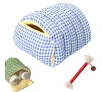 Qosigote Cozy Monster Cat Bed, Cave Style Pet Bed, Cat Beds for Indoor Cats with Removable & Washable Cushioned, Wrap Your Fur Baby in Cloud-Like Warmth (Blue,36 * 30 * 20cm)