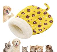 Qosigote Cozy Pet Nest for Small Cats and Dogs, Cat Sleeping Bag, Cat Sleeping Bag for Indoor Cats, Dog Sleeping Bag, Warm Indoor Cat Cave Bed, 360°Wrap Comfortable Pet Snuggle Sack (C,45 * 55CM)