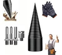 Qosigote Foret Fendeur De Bûches 3 en 1, 32/42/50mmforet Fendeur De Bois Ou De Bûches, Efficace Et Polyvalent, Fendez sans Effort, Gagnez du Temps, Adapté À Tous Types De Perceuses (42 mm)