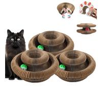 Qosigote Griffoir Interactif, Griffoir pour Chat, Jouet Chat Interactif L'ultime Exercice Mental Et Physique Interactif pour Les Chats D'intérieur (3pcs)