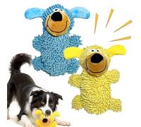 Qosigote Jouet De Nettoyage des Dents Rieur Aux Couleurs De Chien, Jouet De Noel pour Chien, S'amuser Et Prendre Soin des Dents, l'exercice Et L'utilisation Mentale (2pcs)