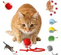 Qosigote Jouet Intelligent pour Chat, Balle Interactive Chats, 3 Modes De Travail Cat Toy Ball, Rechargeable par USB, Jeux pour Chat Interieur, Même Absents, Vos Chats S'amuseront Joyeusement. (A)