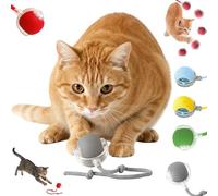 Qosigote Jouet Intelligent pour Chat, Balle Interactive Chats, 3 Modes De Travail Cat Toy Ball, Rechargeable par USB, Jeux pour Chat Interieur, Même Absents, Vos Chats S'amuseront Joyeusement. (B)