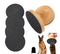 Qosigote Lime À Ongles en Bois pour Animaux avec Recharges Remplaçables, 2026 New Lime Griffes Chien, Conception Ergonomique en Bois, Sûr Et Pratique, Toilettage sans Stress (A)