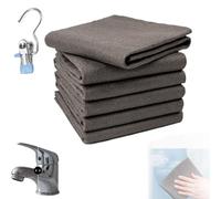 Qosigote Magicclean - Chiffon Nanofibre Ultra-Absorbant Anti-Calcaire, Magic Clean Chiffon, Nettoyage Efficace pour Miroirs, Vitres Voiture, Cuisine Et Salle De Bain (5 pièces,50 x 50 cm)