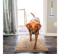 Qosigote Ovanor Tapis Ultra-Absorbant, Tapis Ovanor Chien, Cryptage Renforcé Paillasson Interieur Entree, Fibre absorbante Ultrafine, Antidérapant Et Lavable en Machine (F,60 * 150cm)