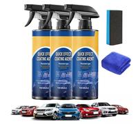 Qosigote Quick Effect Coating Agent, Spray De Revêtement Rapide Pour Voiture Avancé, High Protection 3 En 1 Voiture Spray (3pcs)