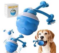 Qosigote Smart Rolling Pet Ball, Interactive Dog Toys, 3 Modes Moving Dogs Ball with Touch Activated, Intelligently Avoid Obstacles, Clean Teeth, Keeps Your Dog Active, Engaged, and Satisfied (1pc)