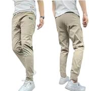 Qosigote Vogany Cargo Pants,Vogany Comfortable Cargo Pants with Great Storage Capacity, Loose & Casual, Lightweight Fast Dry Stretch Sweatpants for Men Travel Hiking (Khaki,30(60-65kg))