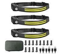 Qosneoun Arkenlite Lampe Frontale, Arkenx Lampe Frontale, 230° Torche Lampe Frontale Led Ultra Puissante, Ipx4 éTanche Ultra-LéGèRe Lampe Frontal pour Randonnée Bricolage Camping Pêche (3 PCS-B)