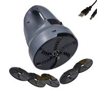 Qosneoun Electric Ice Scraper for Car Windscreen, Cordless Car Window Scraper with USB Rechargeable Rotating Disc, Winter Snow & Frost Remover for Cars SUVs Vans (Gray)