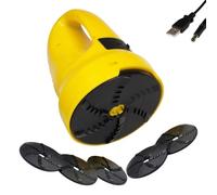 Qosneoun Electric Ice Scraper for Car Windscreen, Cordless Car Window Scraper with USB Rechargeable Rotating Disc, Winter Snow & Frost Remover for Cars SUVs Vans (Yellow)